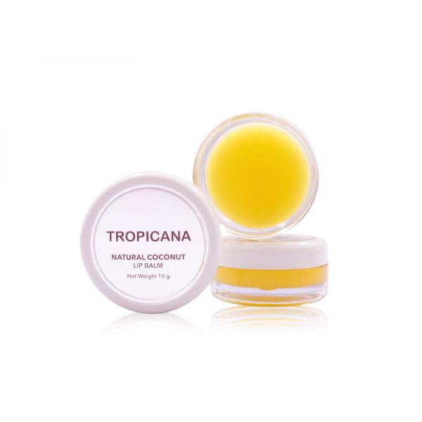 Tropicana Oil Doppelpackung Natürlicher Lippenbalsam Banana Happy 2x10g